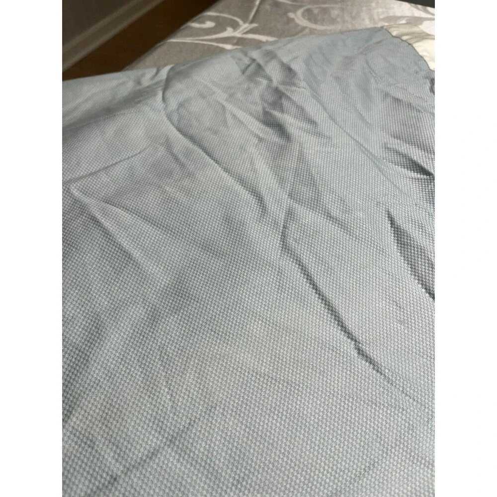 Harbor House Light Ice Blue w White Trim Lined Drapes Curtains Panels 41x84”